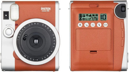 Fujifilm Instax Mini 90 Neo Classic Instant Film Camera – Retro Design  - Brown