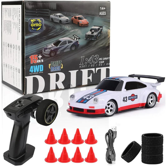 Chassis Model 1:43 RC Drift Race Car 4WD Ready to Go Mini Car Toy With Gyro