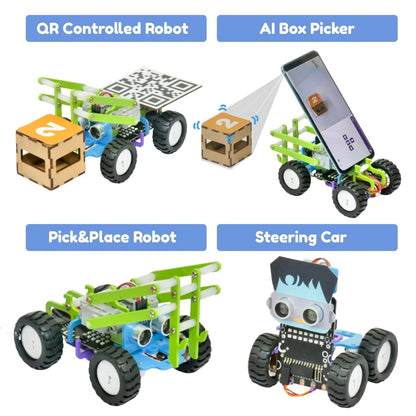STEMpedia Quarky Ultimate Kit – Advanced AI & Robotics Toy Kit for Kids 7+ | 50+ AI & ML Projects with Mechanical Construction & Online Courses - Jaiman Toys