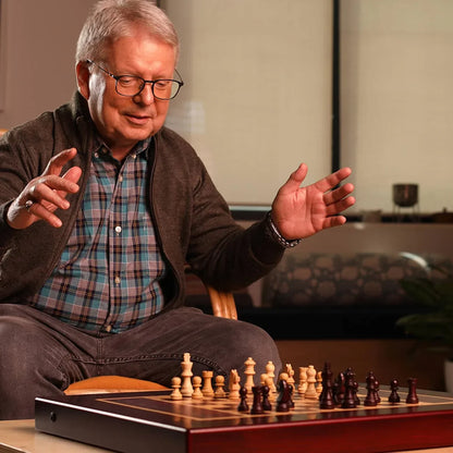 Miko Chess Grand: The World's Smartest AI-Powered Electronic Chess Board | Fully Automated Magnetic Wooden Set with Self-Moving Pieces for All Skill Levels - Jaiman Toys