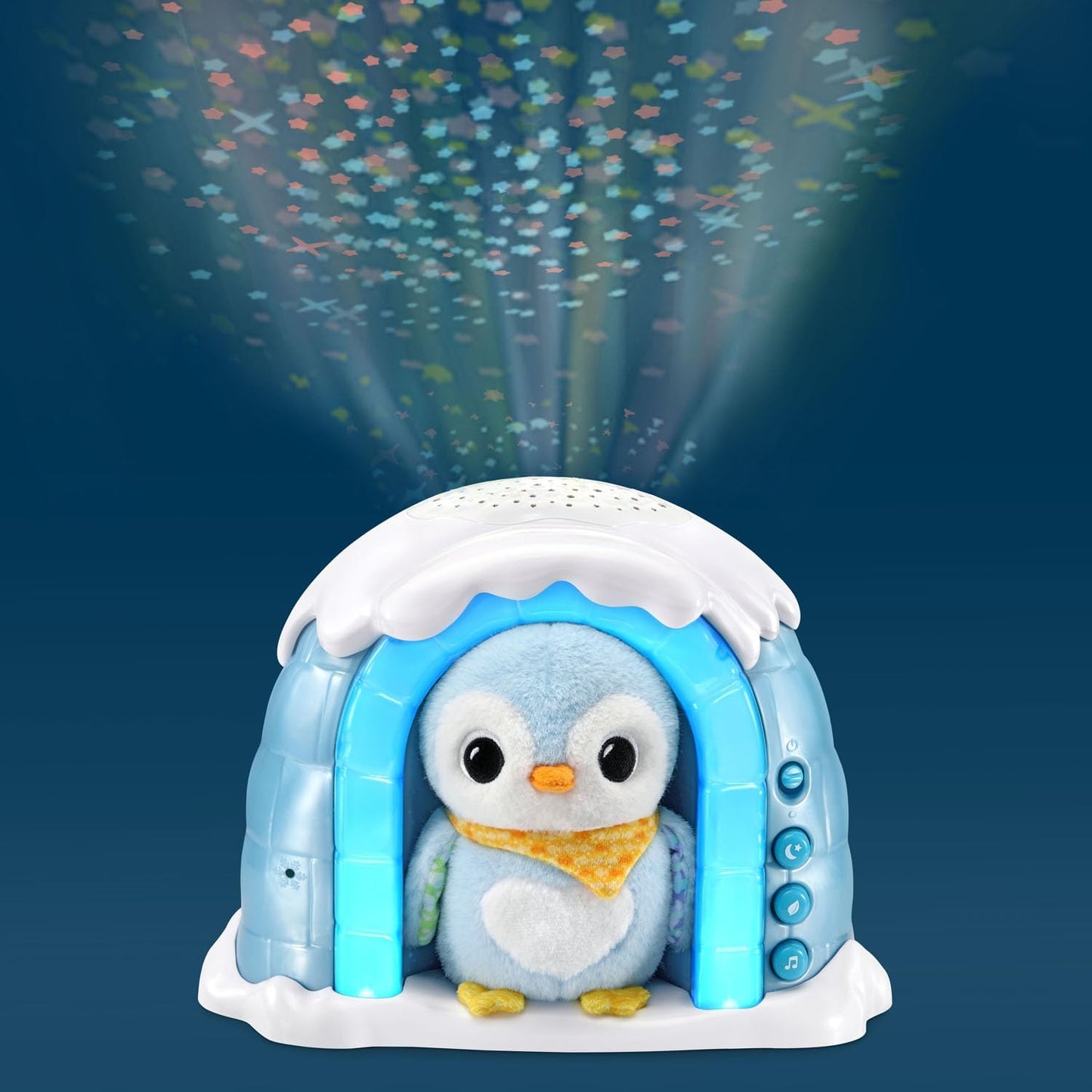 VTech Baby Soothing Starlight Igloo | Plush Penguin Sleep Aid with Night Light, Lullabies, Nature Sounds & Star Projection