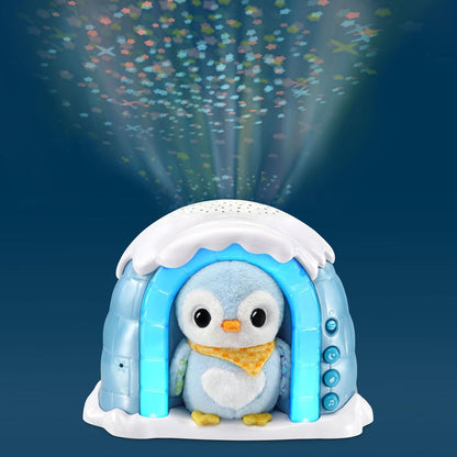 VTech Baby Soothing Starlight Igloo | Plush Penguin Sleep Aid with Night Light, Lullabies, Nature Sounds & Star Projection