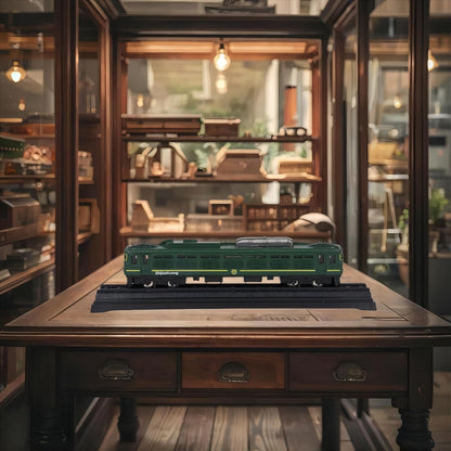 Alloy Electric Toy Train Green | Realistic Metal Locomotive Toy with Display Box