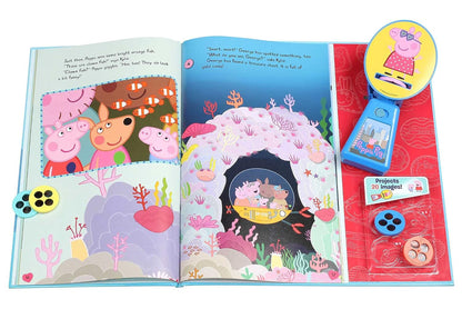 Peppa Pig Peppa's Travel Adventures Movie Theater Storybook & Movie Projector | Projects 20 Images | Interactive Storybook Gift for Kids