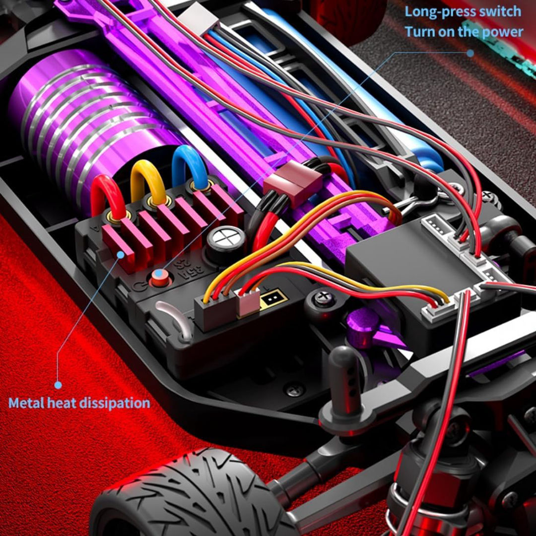 SCY 1:16 -(16307) PRO Brushless RC Car – 4WD High-Speed Racing Car | Drift| 7-Mode & LED Lights | 2.4GHz Remote | 1500mAh (Green – Pro Version)