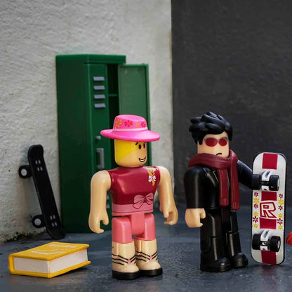 Roblox Ultimate Action Figures: Roblox High School Game Pack [Includes Exclusive Virtual Item] - Jaiman Toys
