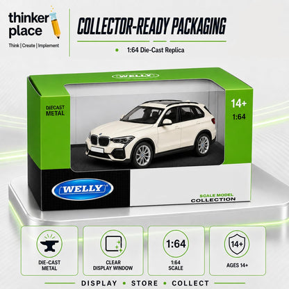 Welly 1:64 BMW X5 Cream White Die-Cast Metal Model Car