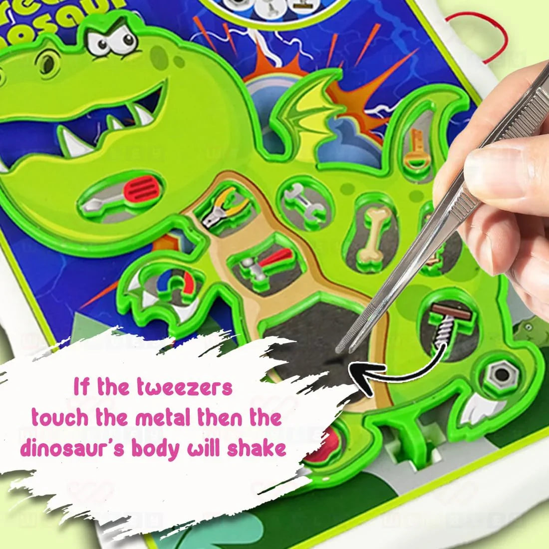 Freak Dinosaur Operation Board Game – Electronic Skill Toy for Kids Ages 4–12 - Jaiman Toys