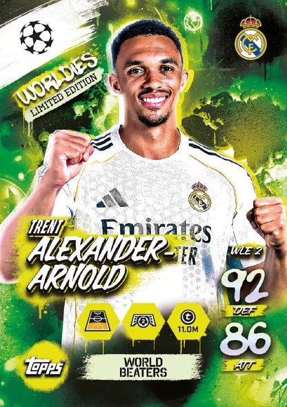 Topps UCC Match Attax 2025/26 Trading & Collectible Card Game (Booster Tin 1 - World Beaters)