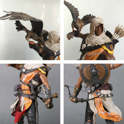 Assassin’s Creed Origins Bayek Protector of Egypt Collectible Statue with Eagle ( 11 Inch) – Premium Display Figure