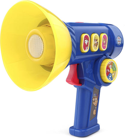 VTech PAW Patrol Megaphone Mission Voice Changer, Blue | Interactive Voice Changer with Siren, Character Sounds, Flashlight & PAW Patrol Rescue Role Play Toy