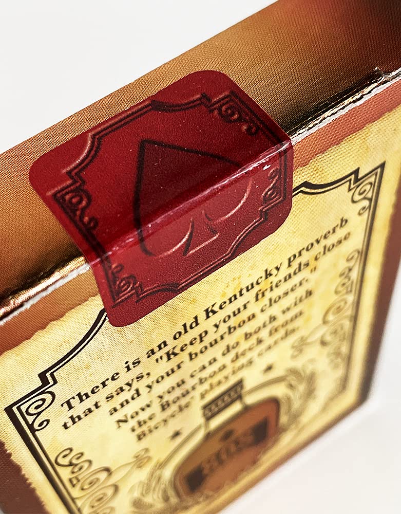 Bicycle Bourbon Playing Cards – Vintage Poker Deck with Air-Cushion Finish & Copper Foil Tuck Box