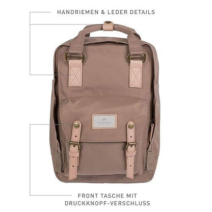 Doughnut Macaroon Multicolor 16L Backpack – Lightweight, Water-Resistant Daypack for School, College, Travel & Daily Use (For Women & Girls) - Jaiman Toys