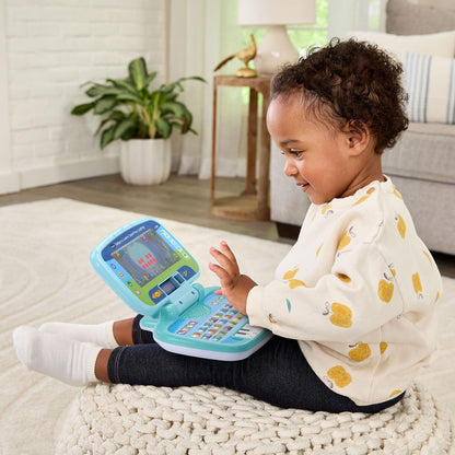 VTech Swipe and Learn Smarties Laptop | Interactive Educational Learning Laptop with ABC Keyboard, Piano Keys, Games & Music for Toddlers, Blue