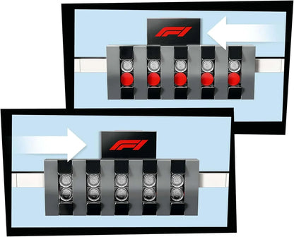 LEGO City - 60474 F1 Grid with VCARB & Sauber Race Cars - Buildable Formula 1 Car Toys, 2 Driver Minifigures, Marshal, & Starting Lights Line - Fun Gift Idea for 6+ Year Old Boys & Girls