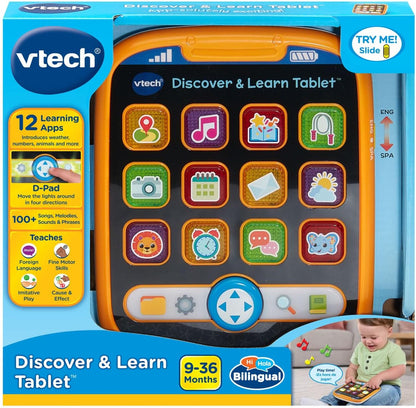 VTech Discover and Learn Tablet with Pretend-Play Apps 9-36 Months