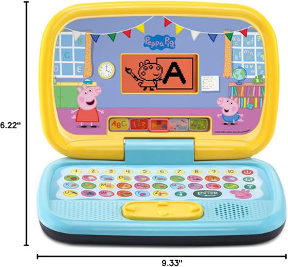 VTech Peppa Pig Play Smart Laptop | Interactive Educational Learning Laptop with Alphabet, Numbers, Games, Music & Peppa Pig Activities for Kids