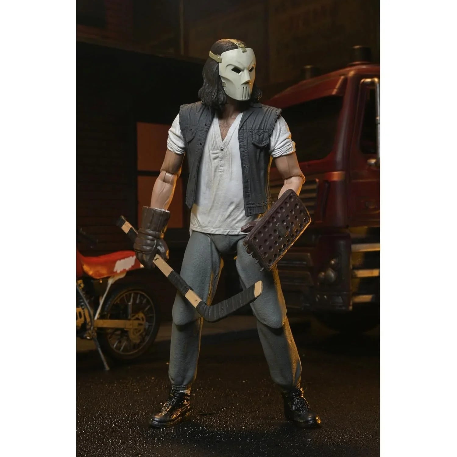 NECA TMNT Casey Jones Action Figure with Dirtbike & Accessories – 7" Collectible - Jaiman Toys