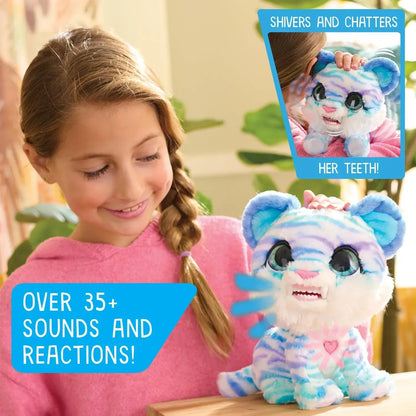 FurReal North the Sabertooth Kitty Interactive Plush Toy – Electronic Pet with 35+ Sounds & Reactions