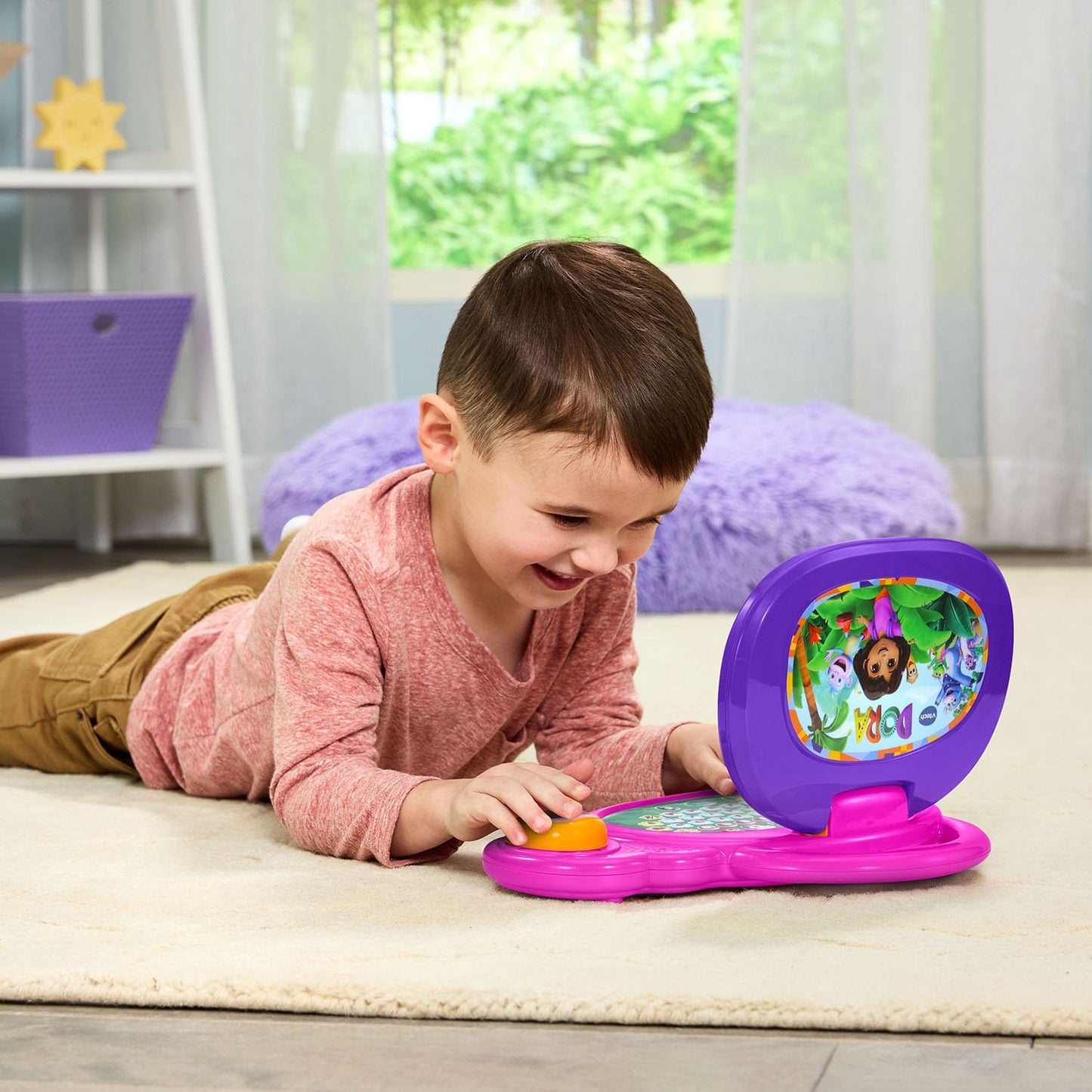VTech Dora More to Explore Learning Laptop | Interactive Educational Laptop with Wireless Mouse, Letters, Numbers, Spelling & Learning Games for Kids
