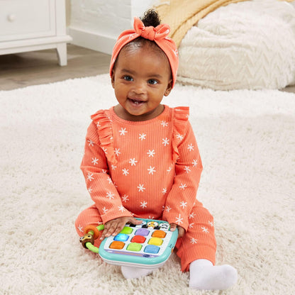 VTech Squishy Lights Learning Tablet | Interactive Light-Up Educational Toy with Music, Shapes, Colors & Sensory Buttons for Babies