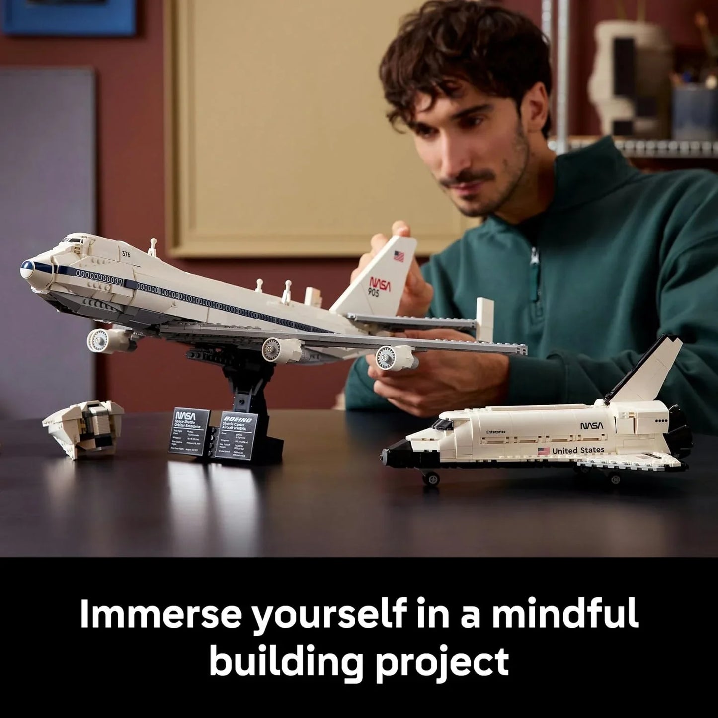 LEGO10360 Shuttle Carrier Aircraft  Iconic NASA Boeing747 & Space Shuttle Orbiter  2,417Piece Display Set