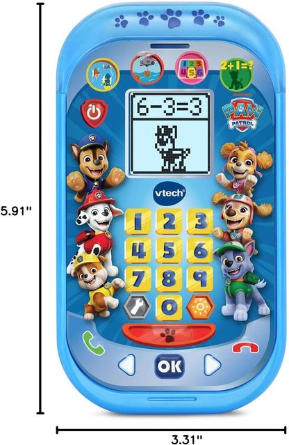 VTech PAW Patrol Rescue Mission Learning Phone | Interactive Educational Toy Phone with 6 Character Buttons, Learning Games, Sounds & Mission Activities for Kids