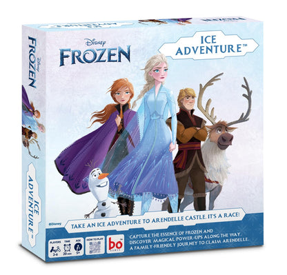 Disney Frozen Ice Adventure Board Game by BOL – Elsa, Anna, Olaf & Kristoff Family Racing Game for Kids Ages 5+ | 2–6 Players
