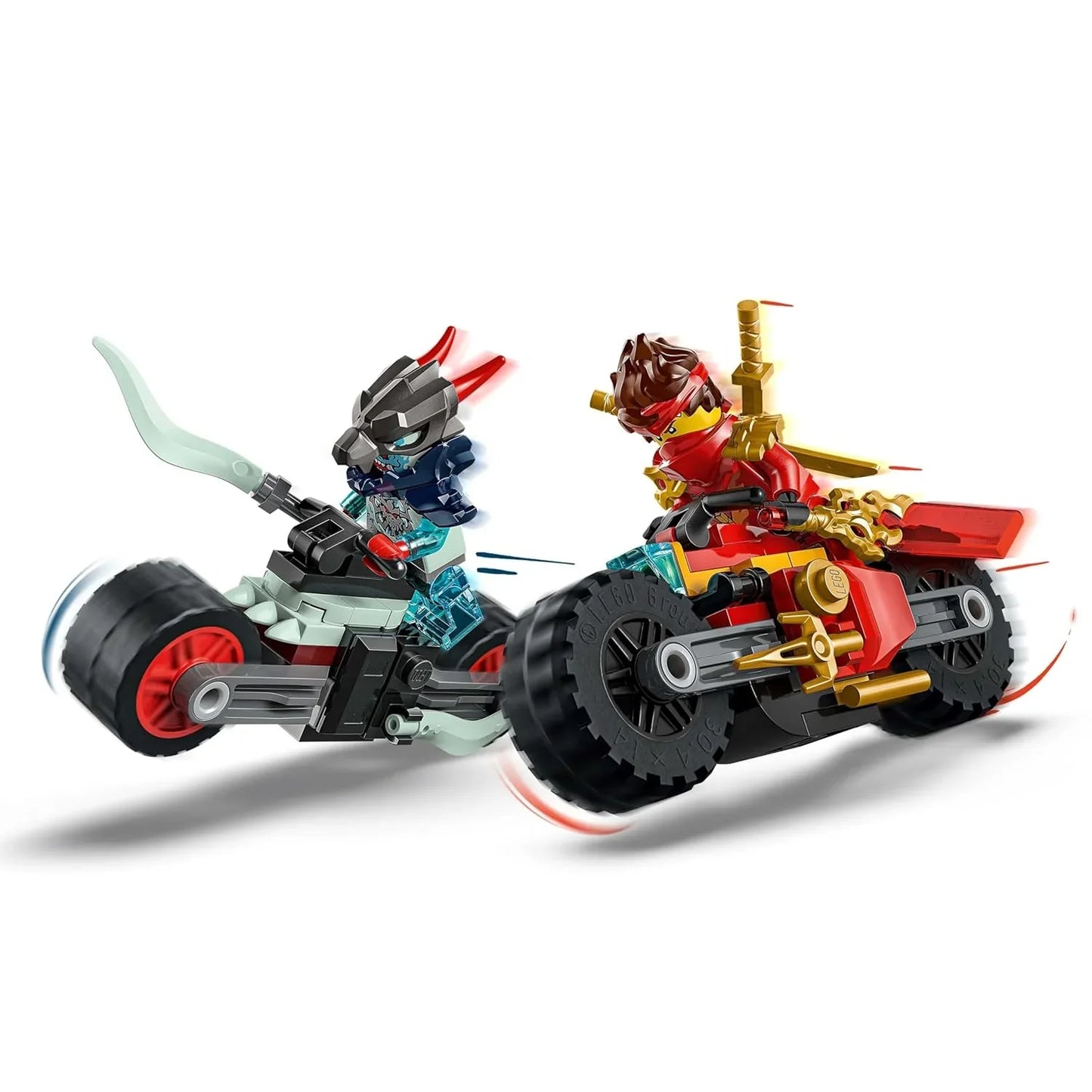 LEGO NINJAGO 71838 Kai’s Motorcycle Speed Race | Dual Ninja Bike Playset for Kids 6+ | Kai & Wyldfyre Racing Toy