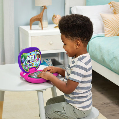 VTech Dora More to Explore Learning Laptop | Interactive Educational Laptop with Wireless Mouse, Letters, Numbers, Spelling & Learning Games for Kids