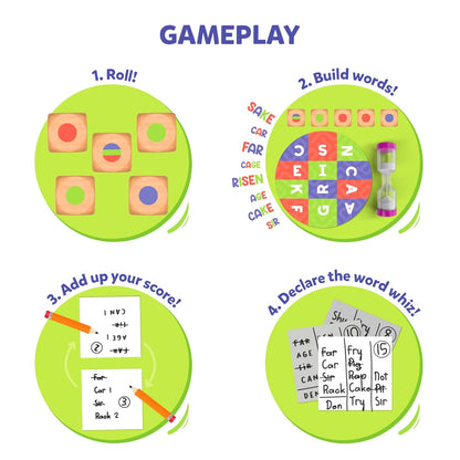 Skillmatics Word Building Game - Muddled, Fast-Paced Word Building Game, Fun for Kids & Families, Gifts for Boys & Girls Ages 8, 9, 10, & Up