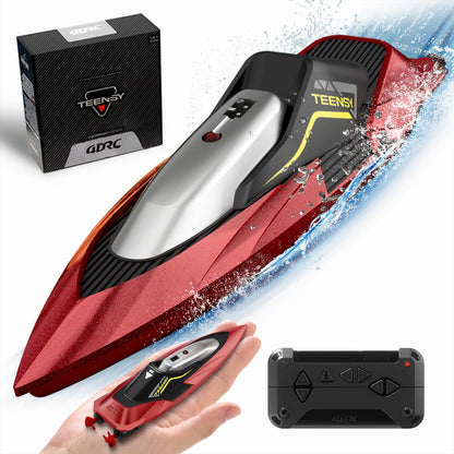 4DRC RC Racing Boat for Kids | 15 KM/H High-Speed 2.4GHz Remote Control Boat | Rechargeable Water Toy for Pools, Lakes & Rivers | 30 Min Playtime | Boys & Girls 8+ Years