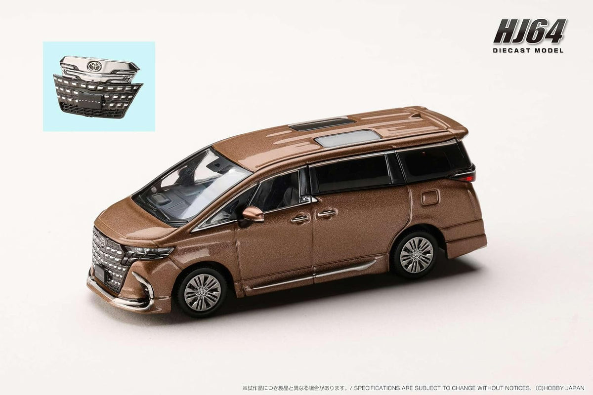 Hobby Japan HJ64 1:64 Toyota Alphard Z H40W Genuine Options Precious Leo-Blond Diecast Model Car
