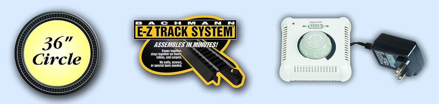 Bachmann Trains - Pacific Flyer Ready To Run Electric Train Set - HO Scale
