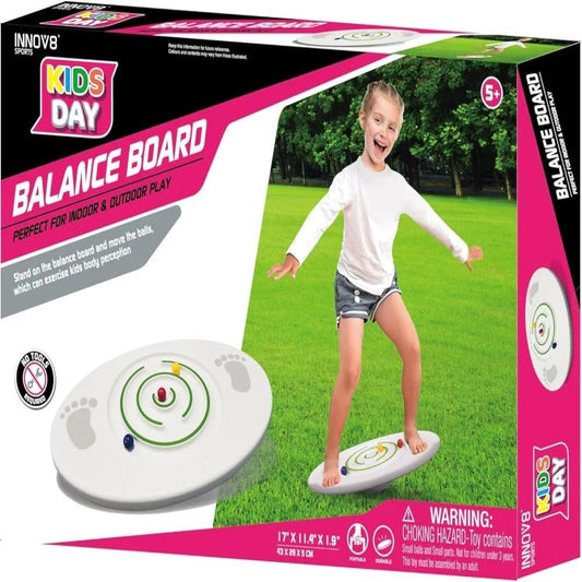 Innov8 Balance Board Sports Active Play Board with 3 Balls, Maze Navigation, for Home and Backyard - Jaiman Toys
