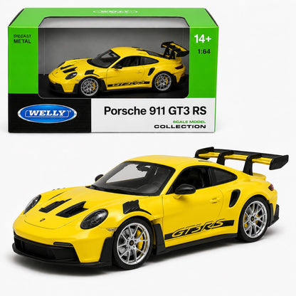 Welly 1:64 Porsche 911 GT3 RS (992) Yellow