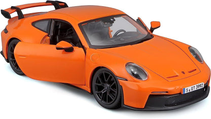 Bburago 1:24 Scale Die‑Cast Model – Porsche 911 GT3 (992) in Metallic Orange – 2021/2022 Edition - Jaiman Toys