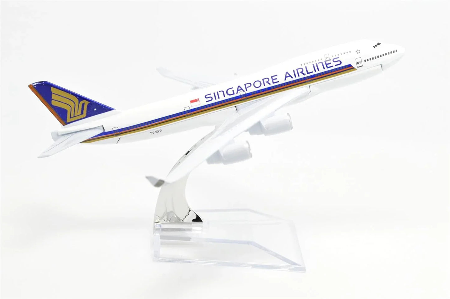 Collectible 1:400 Scale Aircraft Model Airplane – Singapore Airlines B747 (16 cm) - Jaiman Toys