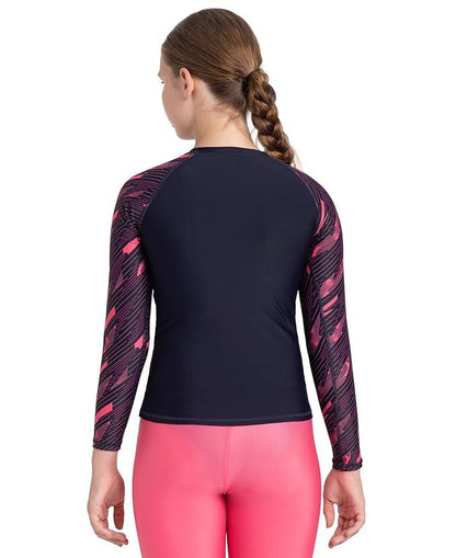 Speedo Girl's Endurance Hyperboom Long Sleeve Suntop – UPF 40+ & Chlorine Resistant Swimwear - Jaiman Toys
