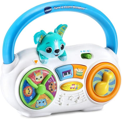 VTech Tune & Learn Boombox Musical Learning Toy for Babies & Toddlers | Interactive Music, Animal Sounds & Early Learning