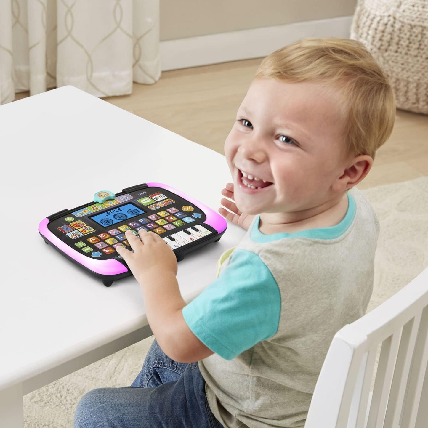 VTech Little Apps Light-Up Tablet | Interactive Educational Learning Tablet with Light-Up Screen, Piano Keys, ABC, Numbers, Music & Games for Kids
