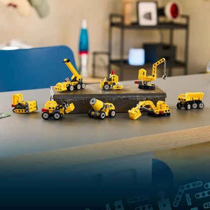 LEGO 42233 Technic Mighty Machines Series 1 Mystery Box Building Toy – Pack of 8 Collectible Vehicle Sets, 7+