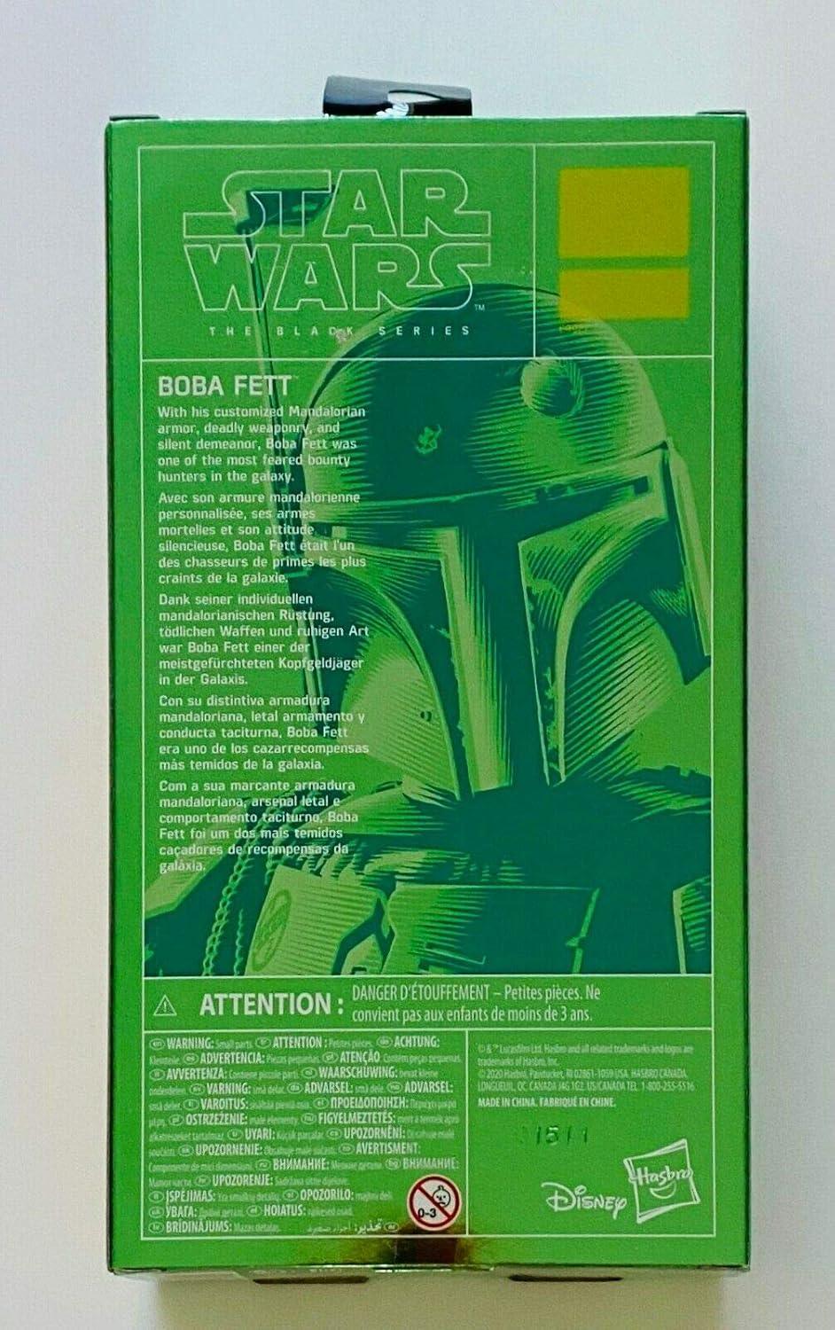 NECA Star Wars The Black Series Boba Fett (Carbonized Graphite) 6-inch Action Figure - Jaiman Toys