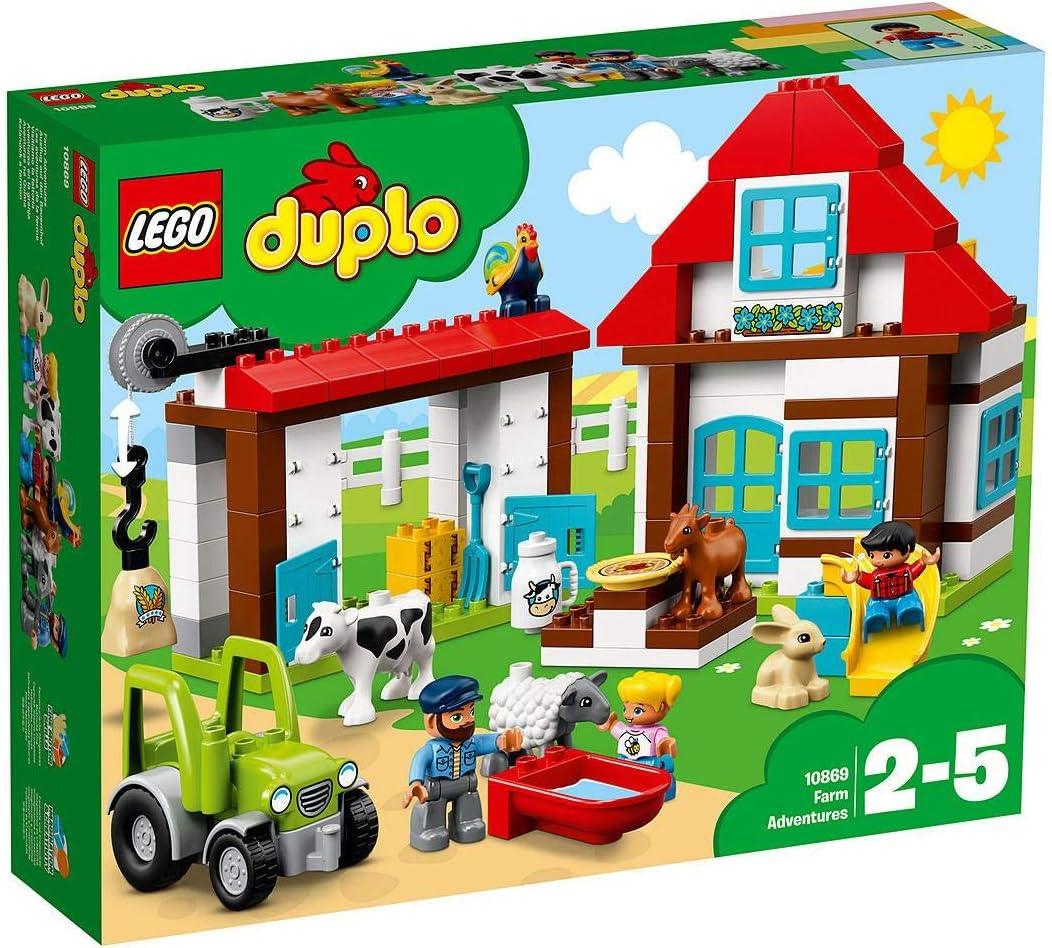LEGO 10869  Duplo Town Farm Adventures (104 Pcs) – Educational Building Blocks Set for Kids 2–5 Years
