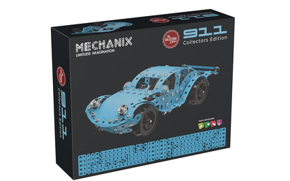 Zephyr Mechanix 911 Collector’s Edition – 320-Piece Metal Sports Car Model Building Kit, Ages 8+