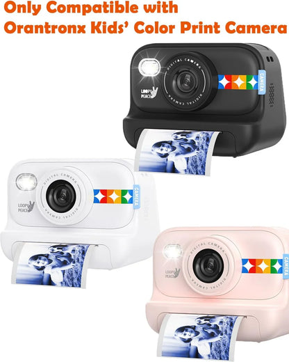 Instant Print Camera – 1080P Digital Video, Photo & Travel Toy Gift (White)