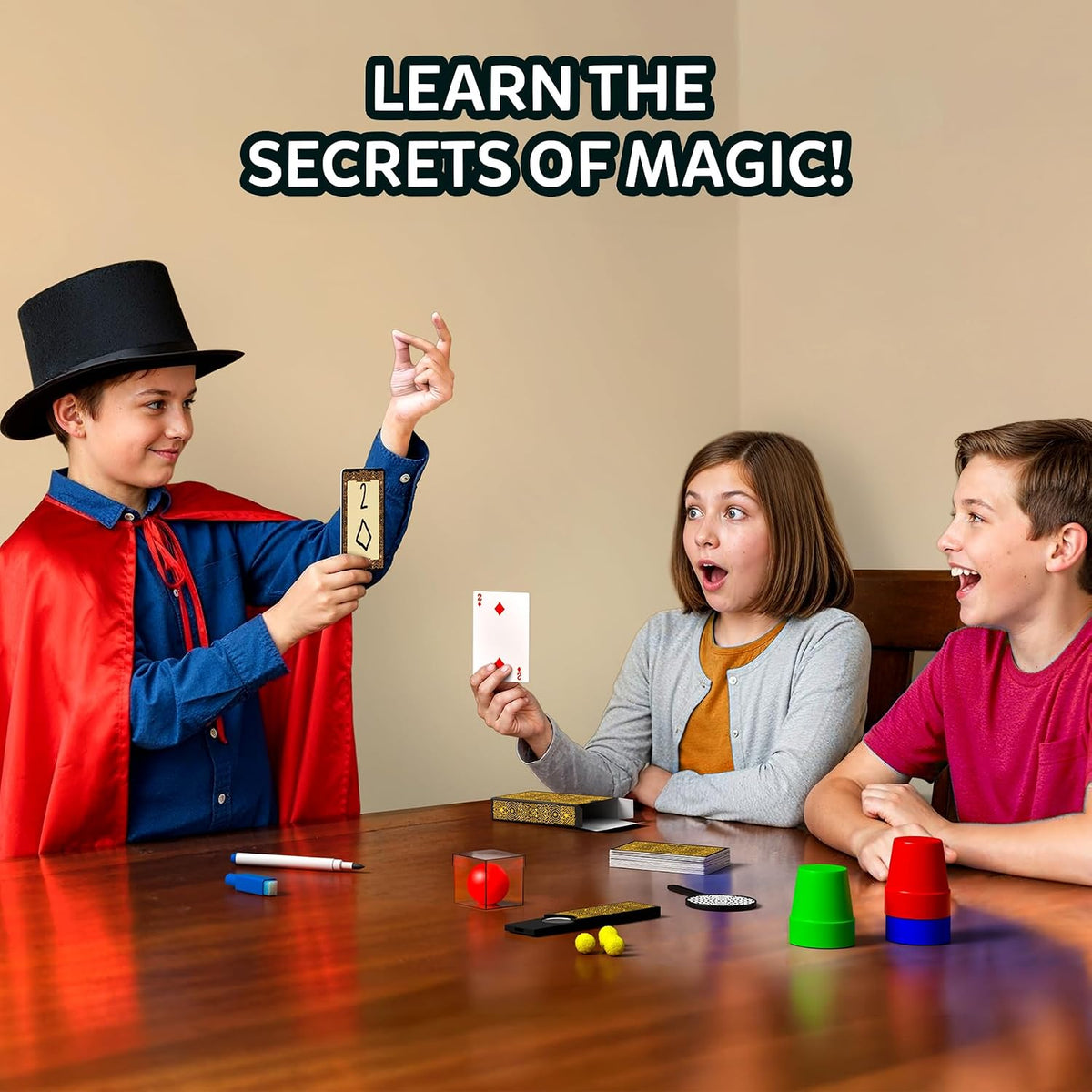Skillmatics The Classic Magic Kit – 50 Magic Tricks for Ages 10–99