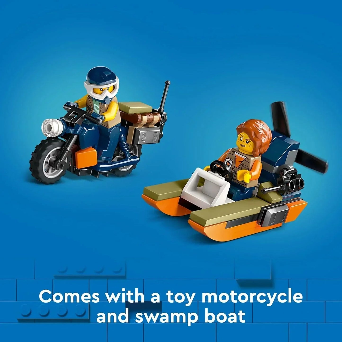 LEGO City 60437 Jungle Explorer Helicopter at Base Camp Building Toy, Comes with 5 Minifigures and 3 Gorilla Toy Figures, Adventure Playset for Kids Ages 8 and Up, Birthday Gift for Kids