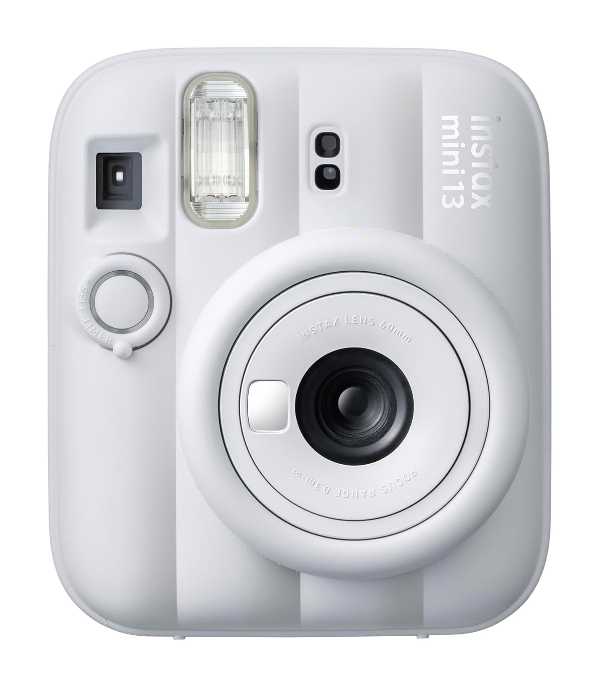 Fujifilm Instax Mini 13 Delight Box – Instant Camera Bundle with Instax Mini Film (10 Sheets), Crystal Carry Case & Photo Bunting – Clay White