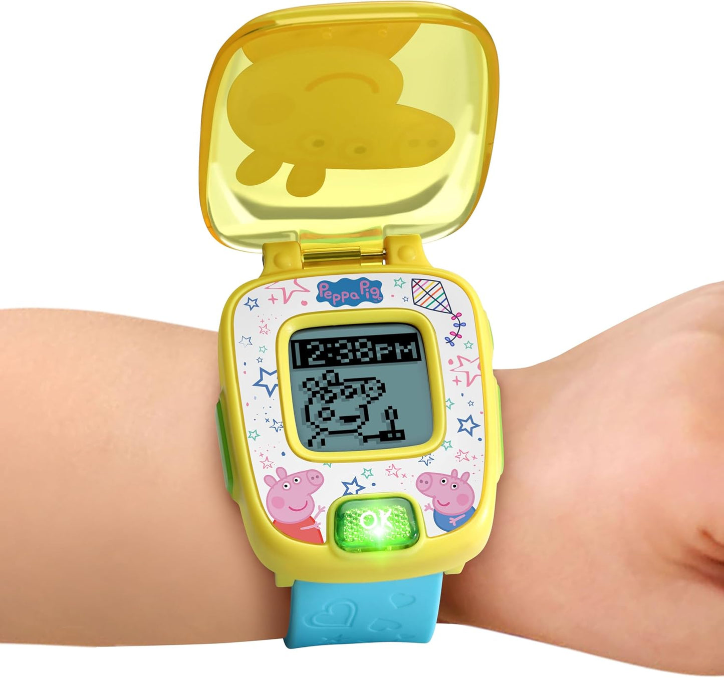 VTech Peppa Pig Learning Watch | Interactive Educational Kids Watch with Games, Alarm, Timer & Digital Clock | Blue